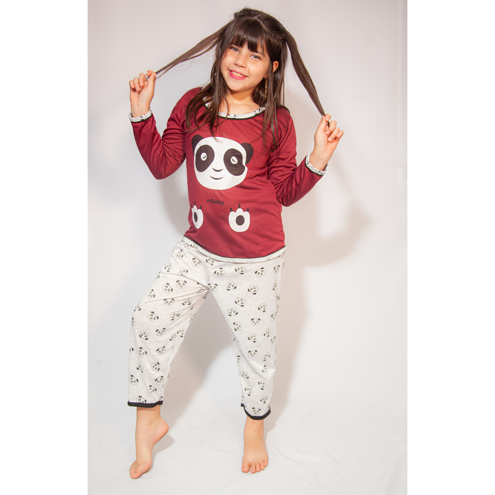 5162-PIJAMA INFANTIL DE MOLETIM FEMININO 5162-PIJAMA INFANTIL DE MOLETIM FEMININO
