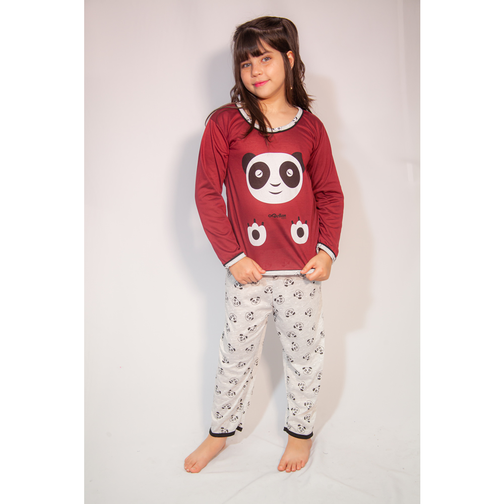 5162-PIJAMA INFANTIL DE MOLETIM FEMININO 5162-PIJAMA INFANTIL DE MOLETIM FEMININO